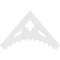 Ekena Millwork Pitch Wellington Architectural Grade PVC Gable Pediment, 48"W x 28"H x 1"P (14/12) GPP048X028X100WEL - alternate 5